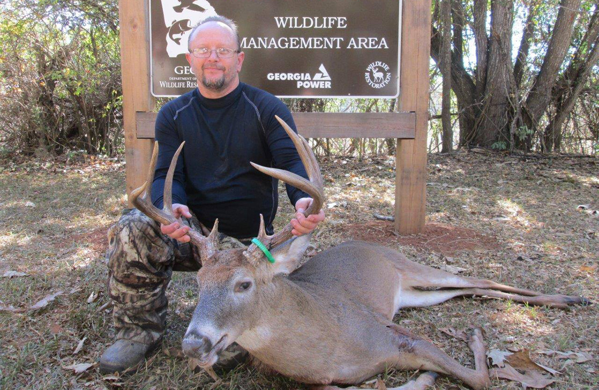 buck taken at Blanton Creek WMA quota hunt