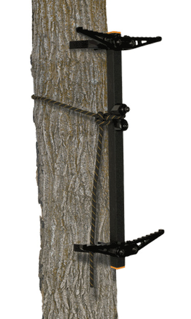 Photo of Muddy Pro climbing stick attached to a tree
