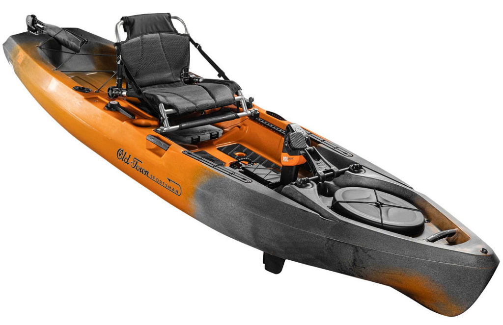 Old Town Sportsman PDL 120 kayak with pedal drive
