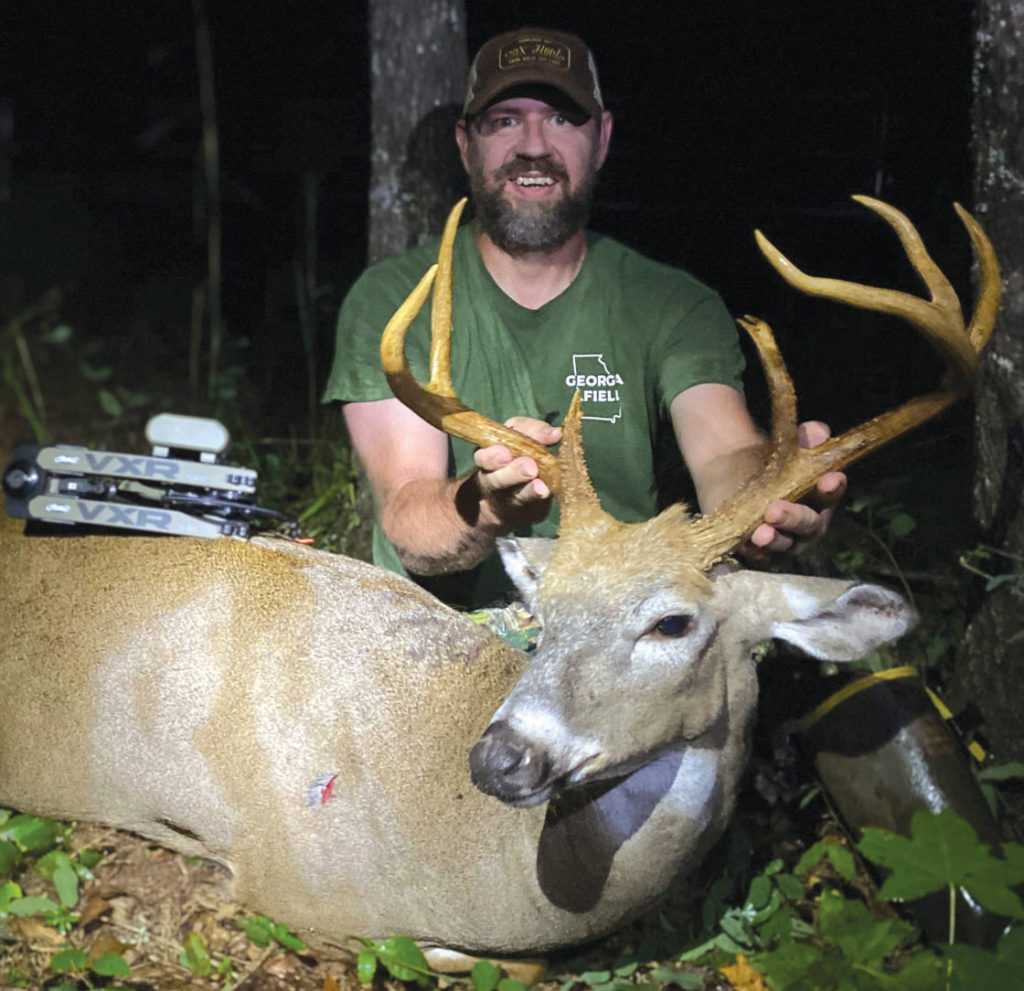 Photo of Hunt the South owner Brian Grossman with a Georgia buck.