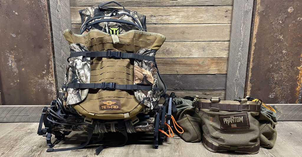 Photo of the author's TideWe saddle hunting pack.